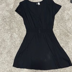 Divided black dress